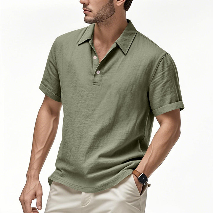 Men's nano lightweight structured polo with kent collar and concealed button placket StylebySassy