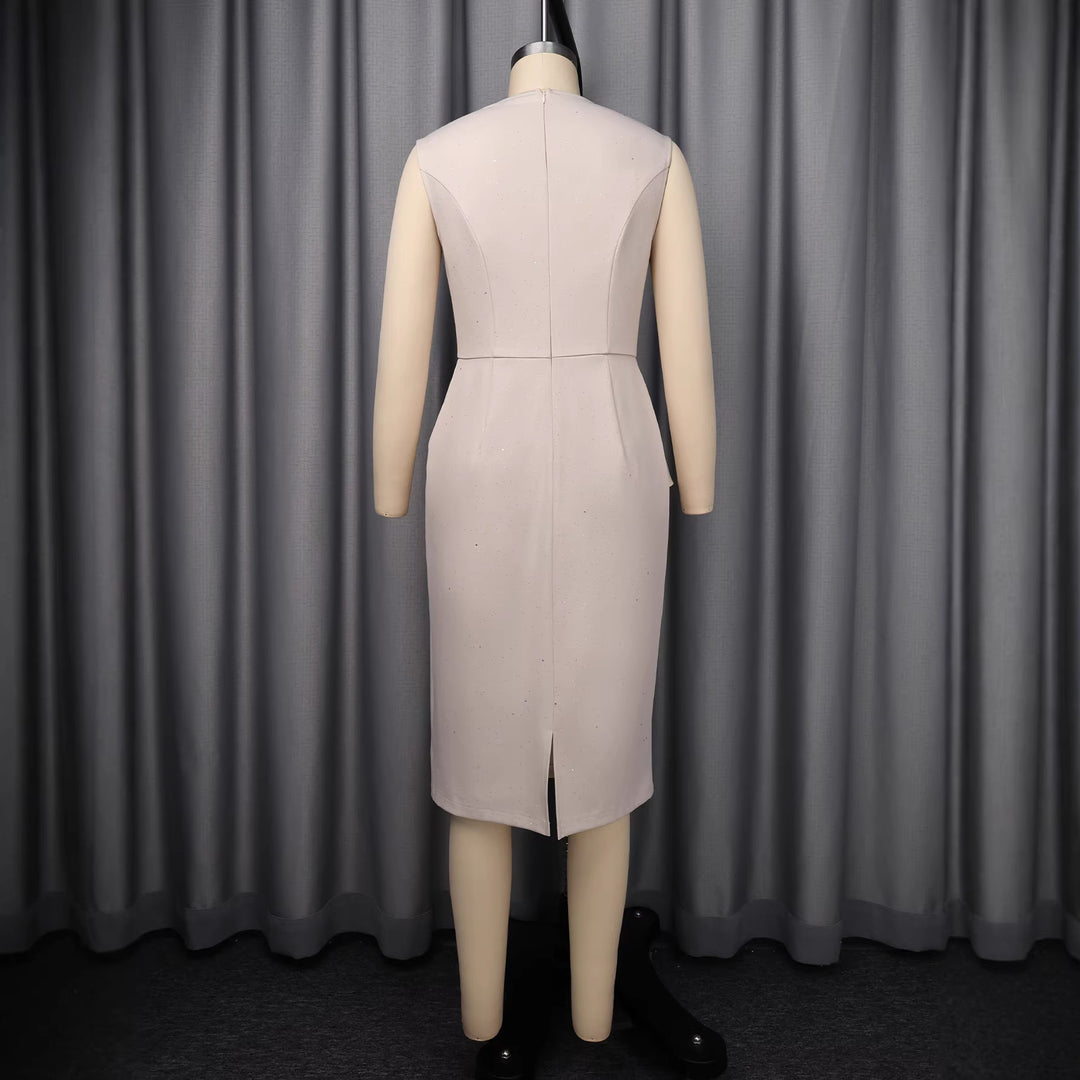Women elegant dress with refined drapings StylebySassy
