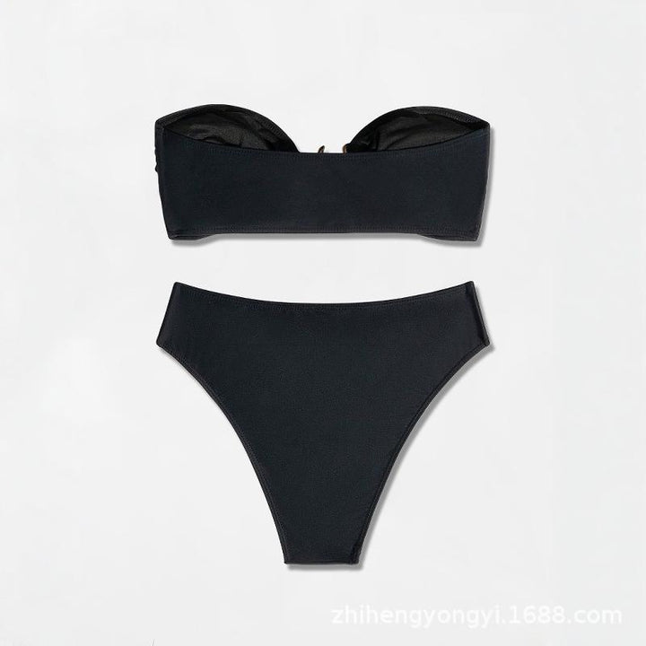 Women’s Bandeau Bikini with elegant design element StylebySassy