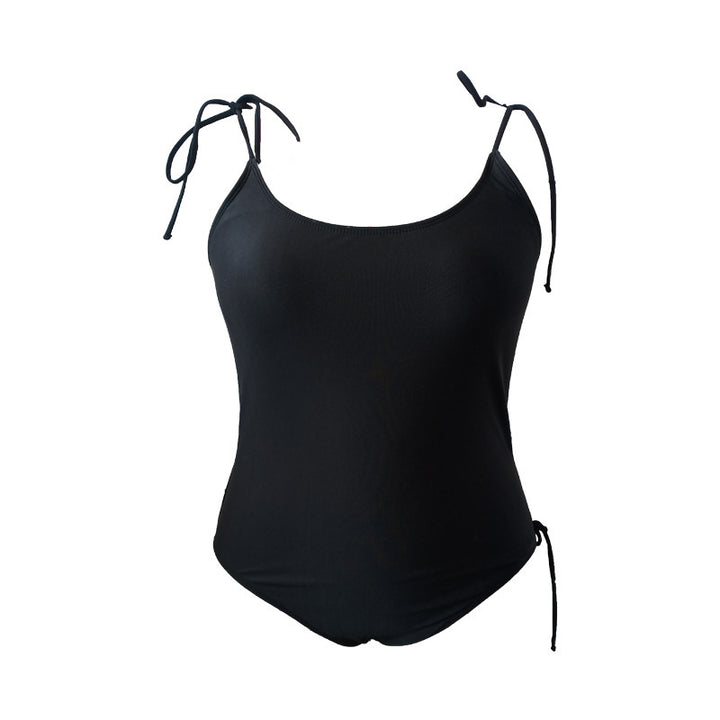 Women one-piece swimsuit with tropical leaf design and adjustable straps StylebySassy