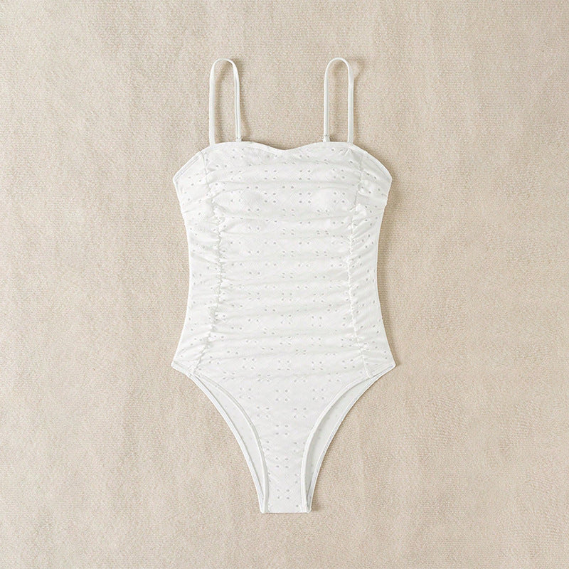 Women's elegant one-piece swimsuit with ruching StylebySassy