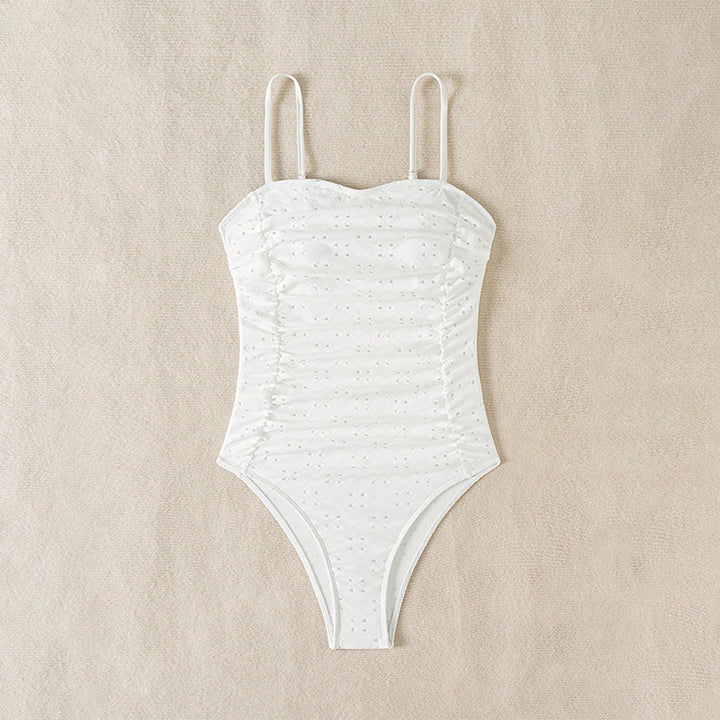 Women's elegant one-piece swimsuit with ruching StylebySassy