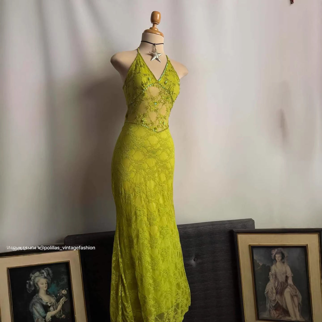 Women Elegant Lace Dress with Sophisticated Cut StylebySassy