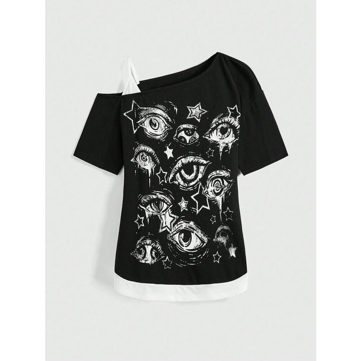 Women’s creative T-shirt with asymmetric design StylebySassy