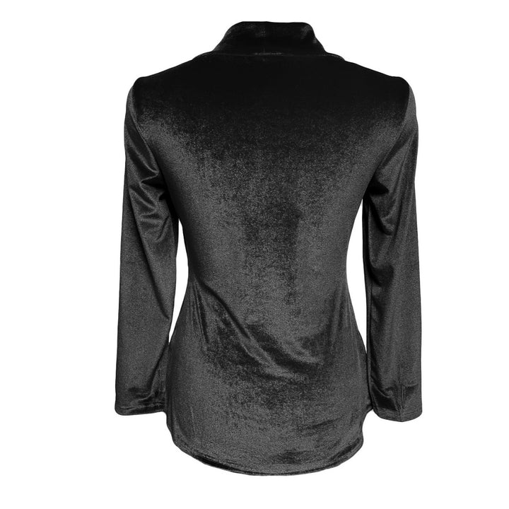 Women nan tailored velvet blazer with shawl collar and decorative belt StylebySassy