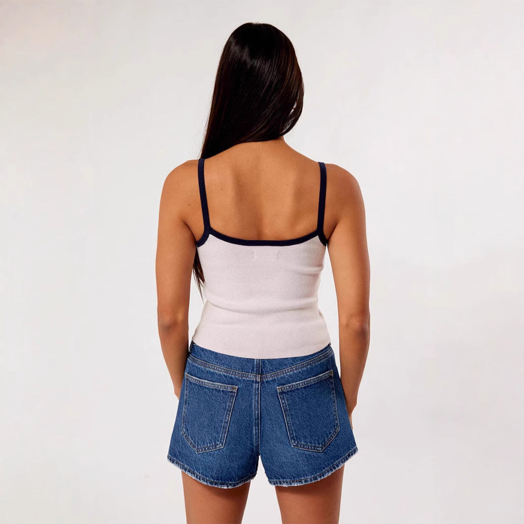 Women's Fitted Crop Top with Elegant Print StylebySassy