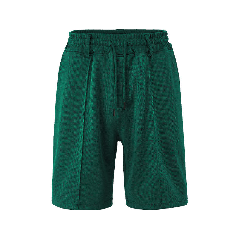 Men's nano technical mesh structure shorts with crease, belt loops and elastic drawstring waistband StylebySassy