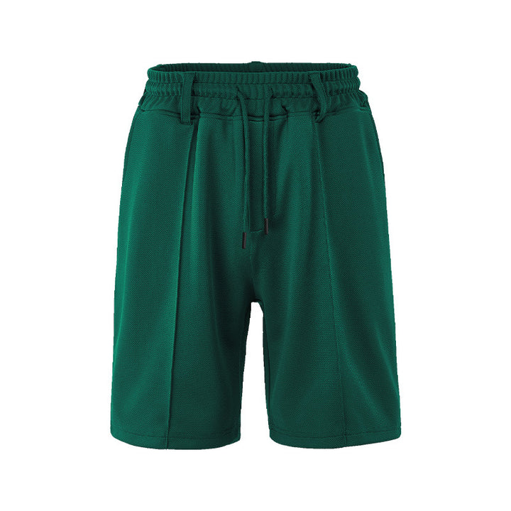 Men's nano technical mesh structure shorts with crease, belt loops and elastic drawstring waistband StylebySassy