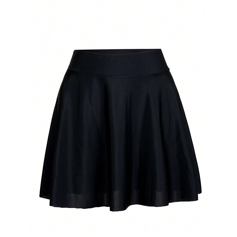 Women's Pleated Skirt with Elastic Waistband and Flowing Fall StylebySassy