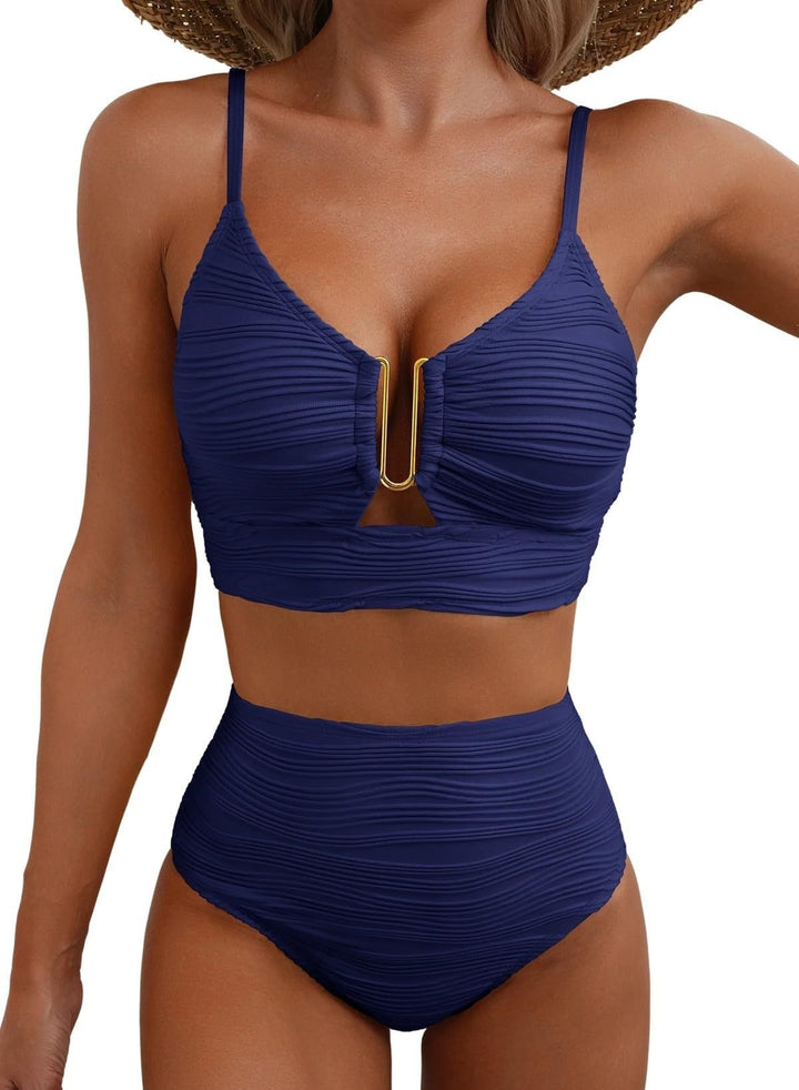 Ladies High-Cut Bikini with Ruffles StylebySassy