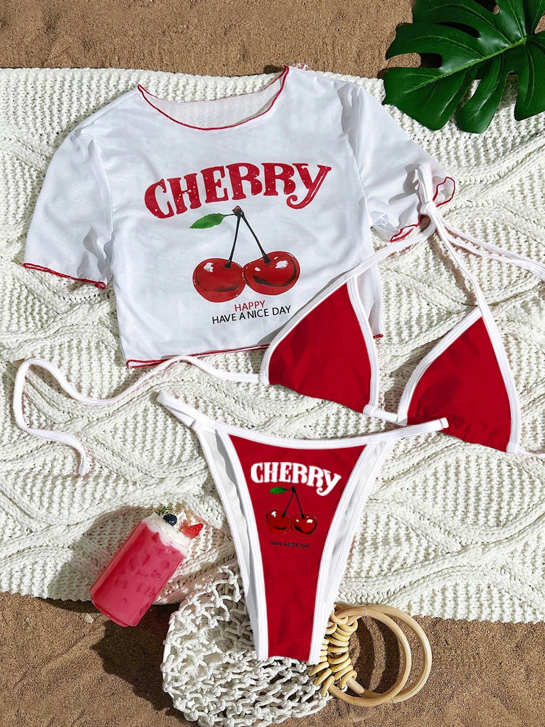 Women's Bikini Set with Creative Graphic Design StylebySassy