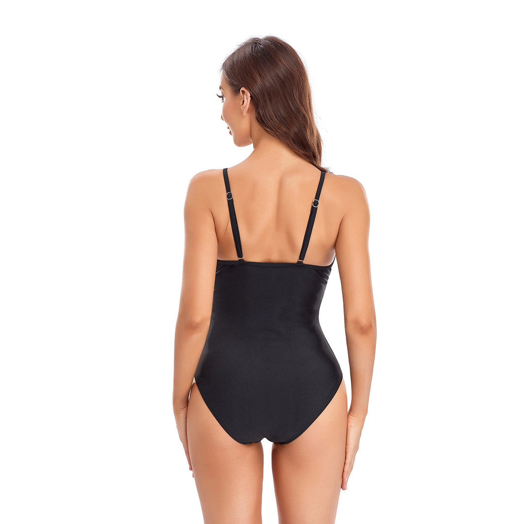 Women's One-Piece Swimsuit with Transparent Mesh Inserts StylebySassy