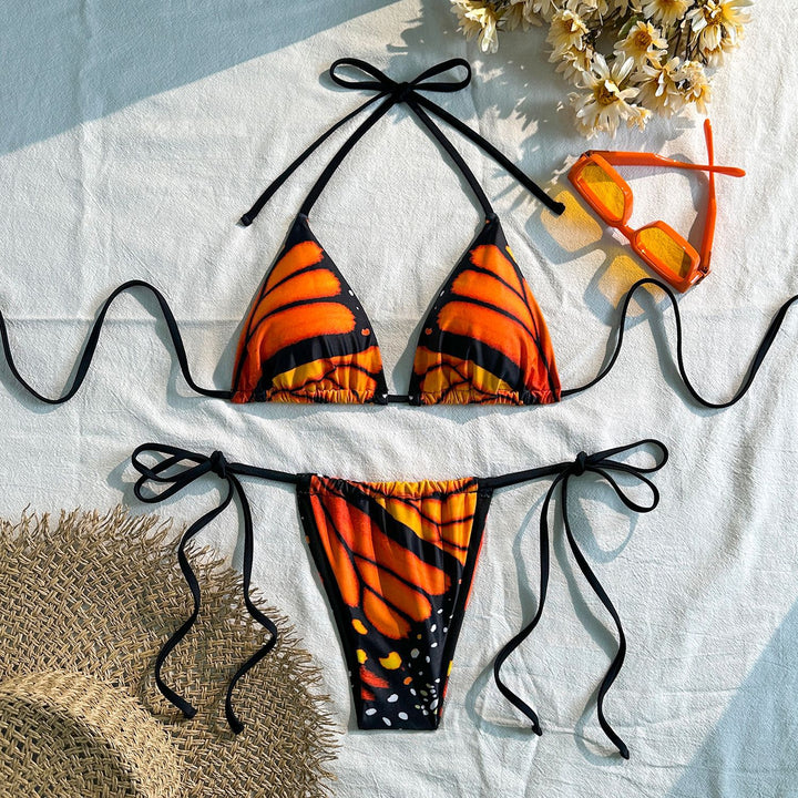 Women's Triangle Bikini with sophisticated tying details StylebySassy
