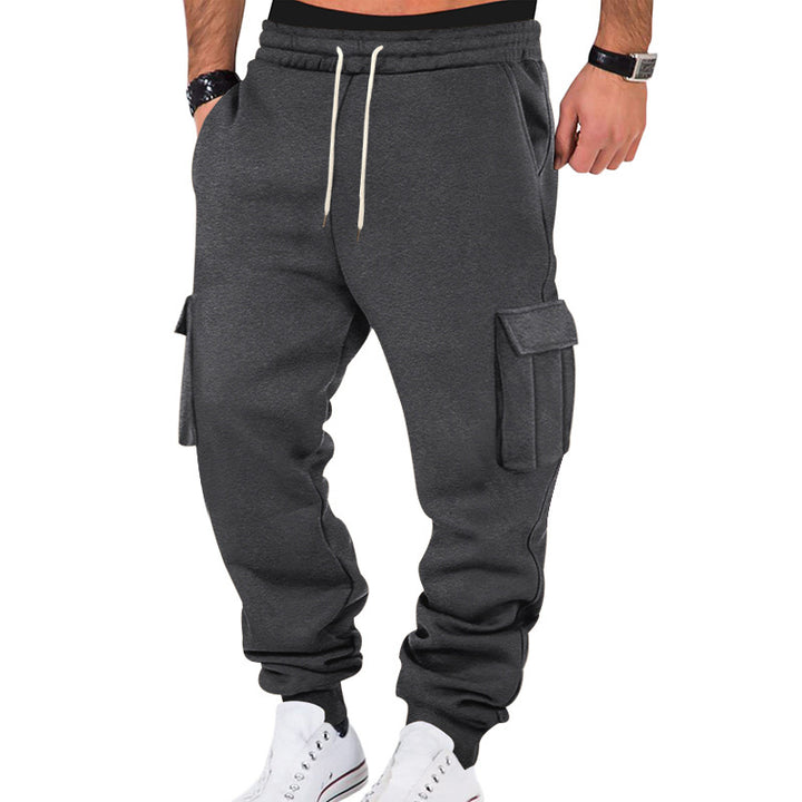 Men's Cargo Jogging Pants with Drawstring, Side Pockets, and Elastic Cuffs StylebySassy