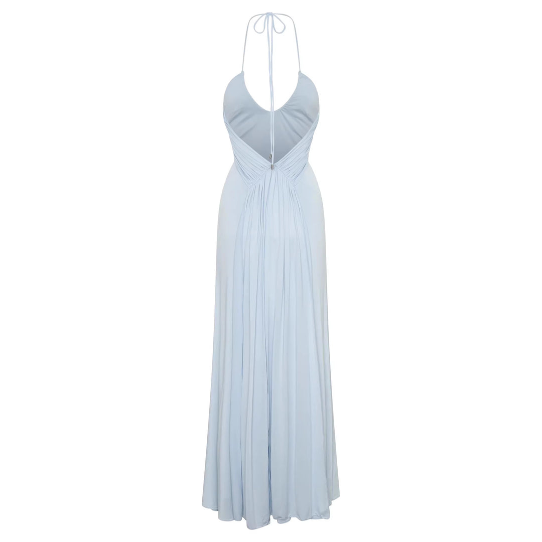 Women's maxi dress with sophisticated draping StylebySassy