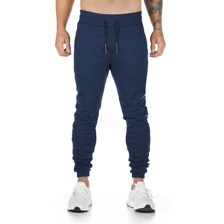Men's narrow cut sport jogging pants with ergonomic knee inserts, comfort waistband, and drawstring StylebySassy