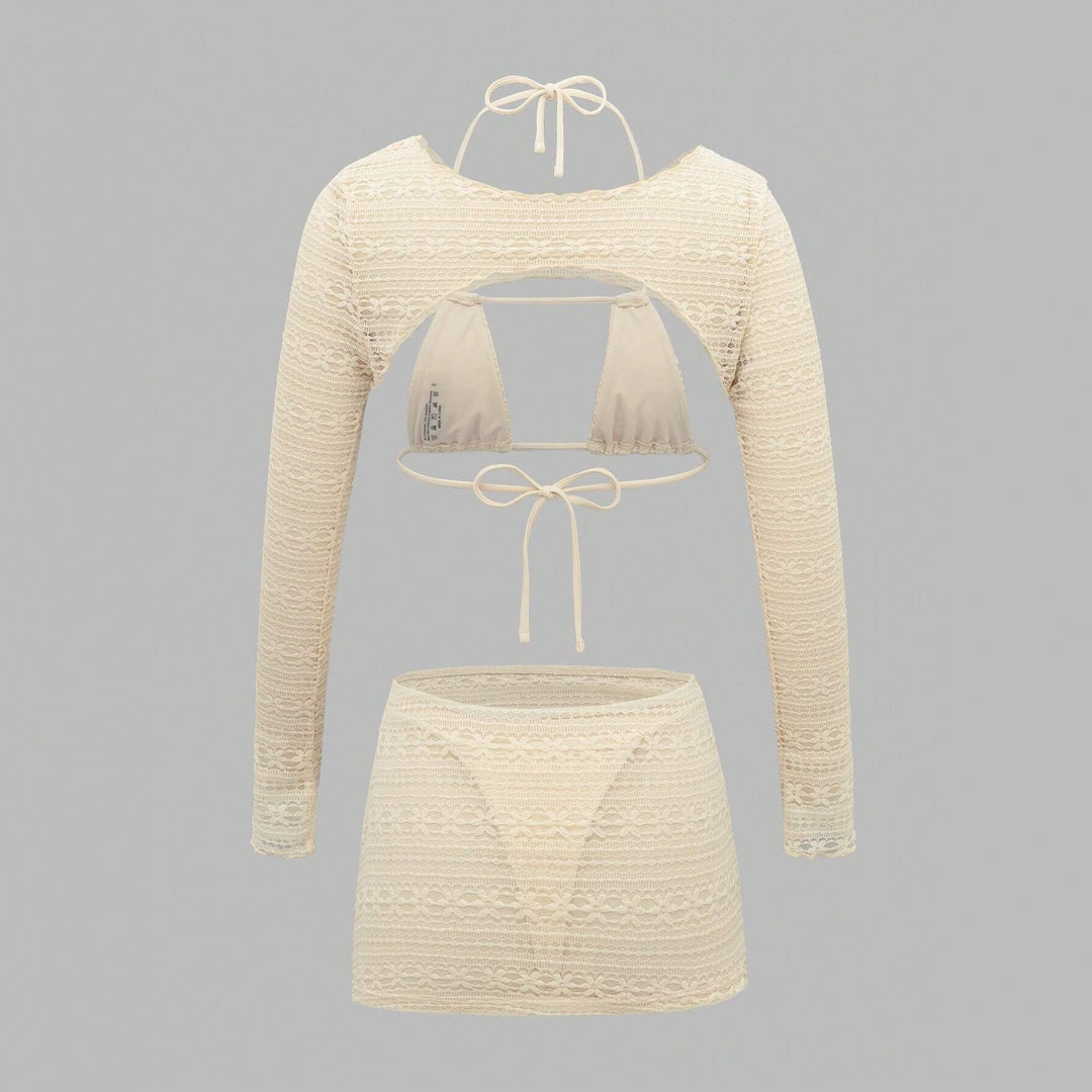 Women's set of cropped top and mini skirt StylebySassy