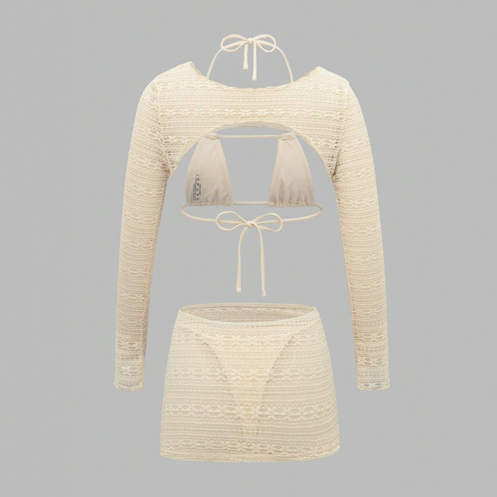 Women's set of cropped top and mini skirt StylebySassy
