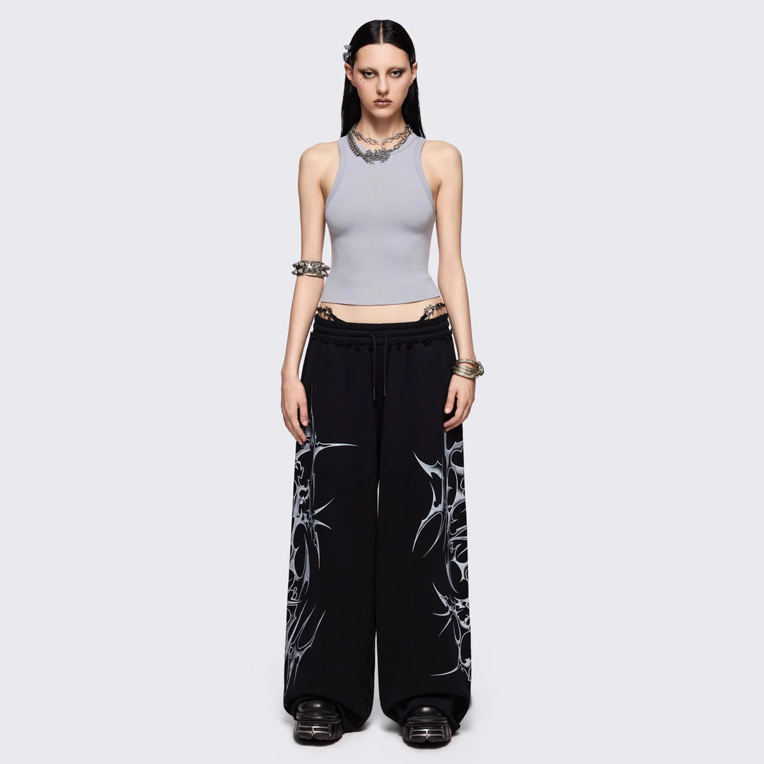 Women's Urban Baggy Pants with Graphics StylebySassy