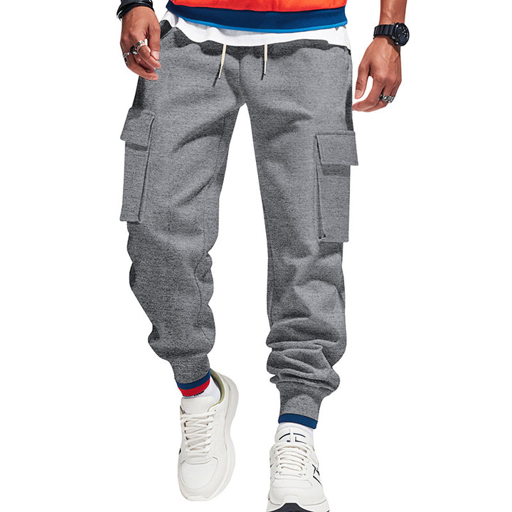 Men's urban utility jogger with drawstring, applied flap pockets and elastic waistband StylebySassy