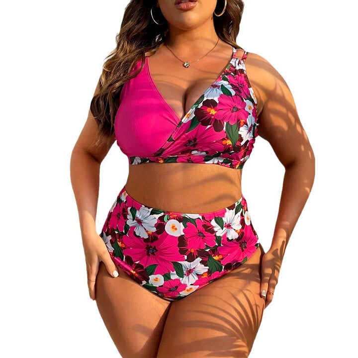Women High-Cut Floral Bikini Set with Wrap Top StylebySassy