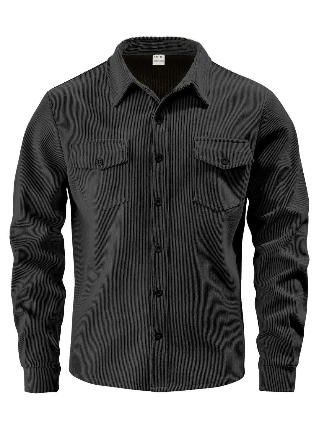 Men's cord jacket in the classic work jacket style with snap buttons and chest pockets StylebySassy