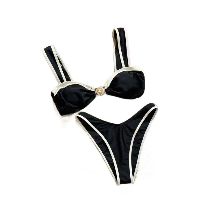 Women's designer bikini with embellished straps StylebySassy