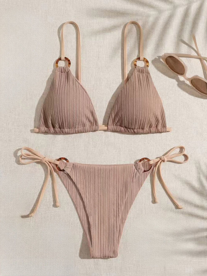 Ladies triangle bikini with adjustable strap StylebySassy