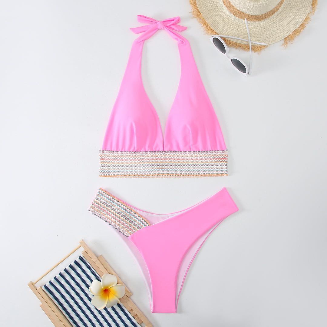 Women Triangle Bikini Set with stylish wrap band StylebySassy