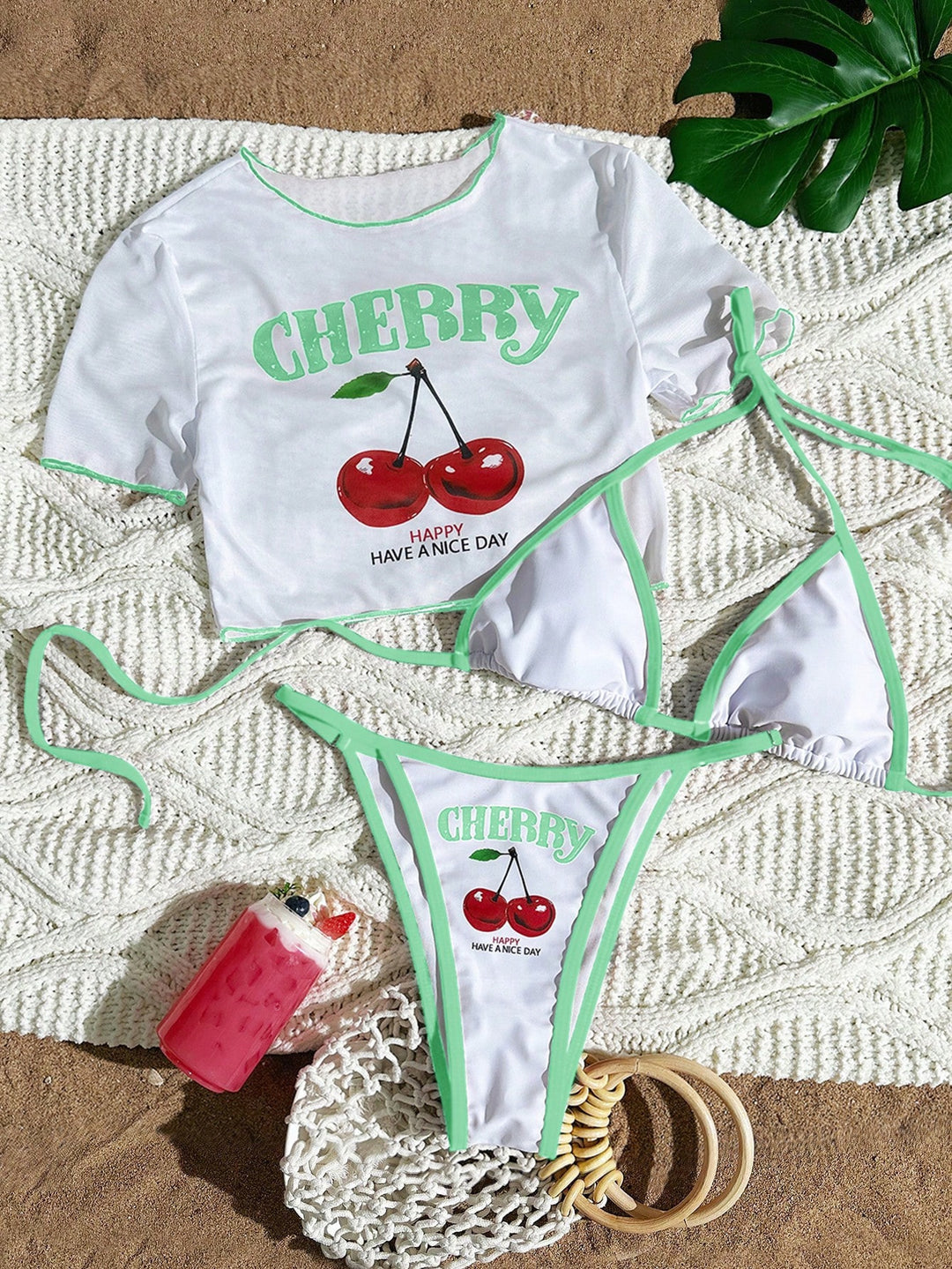 Women's Sporty Bikini with Transparent Top StylebySassy
