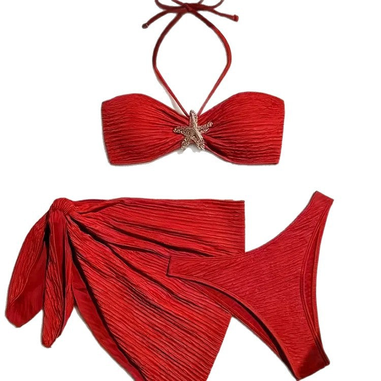 Ladies bandeau bikini with stylish wrap towel StylebySassy