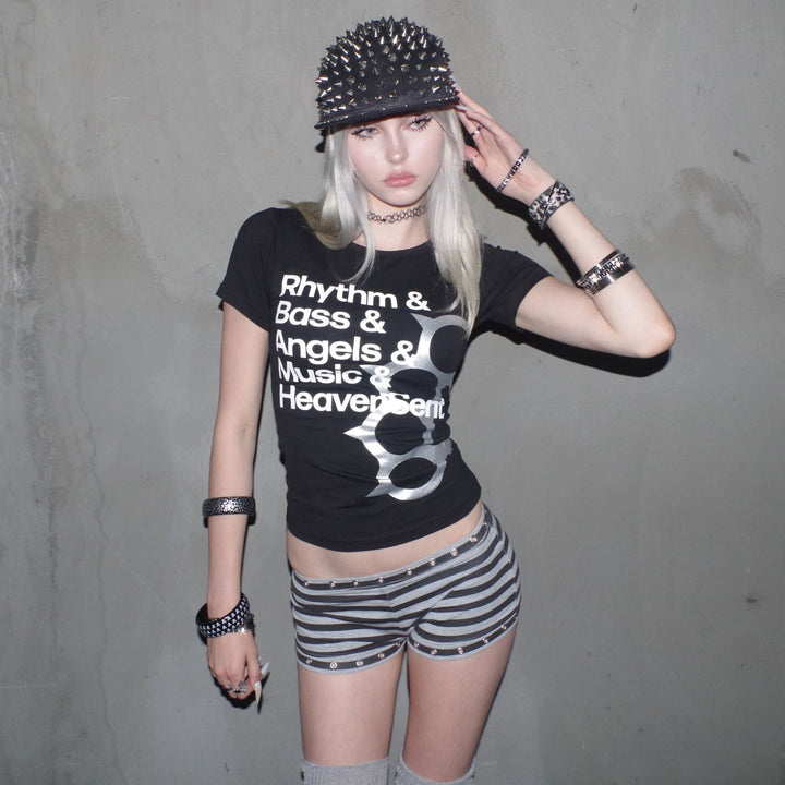 Women's Short Sleeve T-Shirt with Creative Graphic Design StylebySassy