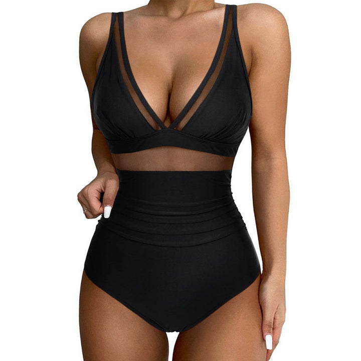 Women High-Cut Swimsuit with Fashionable Cut-Out StylebySassy