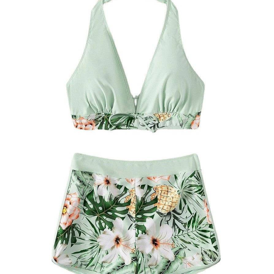 Women’s Sporty Bikini Set with Floral Design StylebySassy