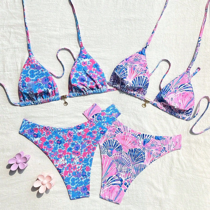 Women's bikini set with trendy patterns StylebySassy