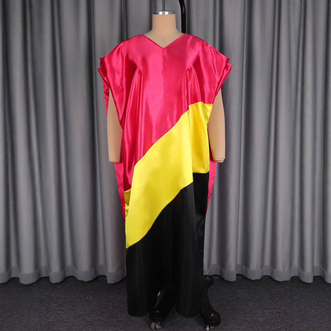 Women asymmetrical kaftan dress with voluminous sleeves StylebySassy