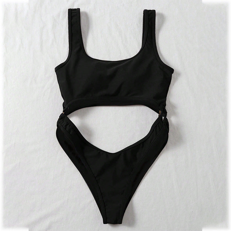 Women’s One-Piece Swimsuit with Innovative Cut-Out Design StylebySassy