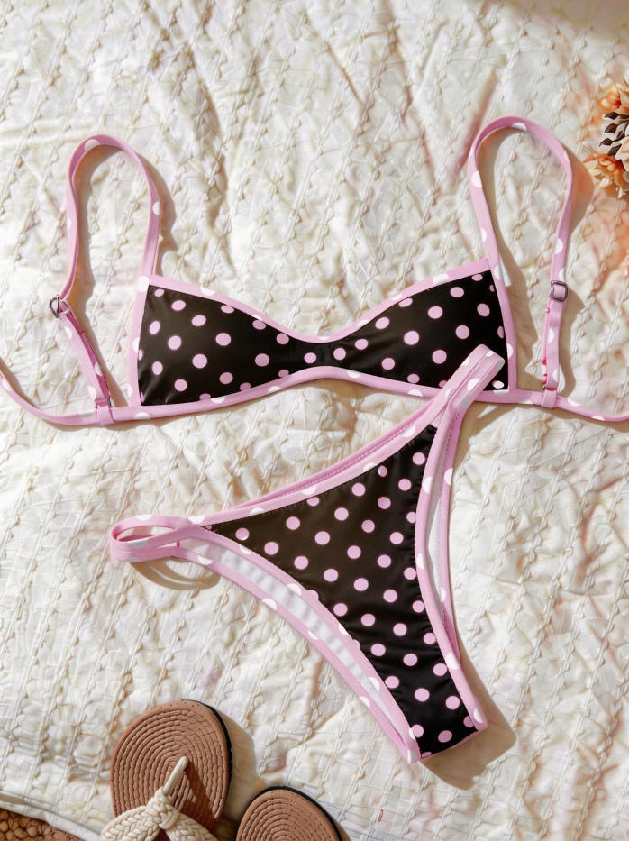 Women's Two Piece Bikini with Elegant Stripe Pattern StylebySassy