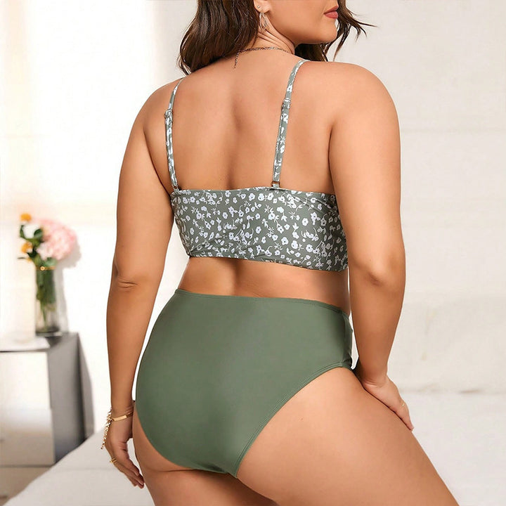 Women's bikini set with modern wrap design and high waist cut StylebySassy