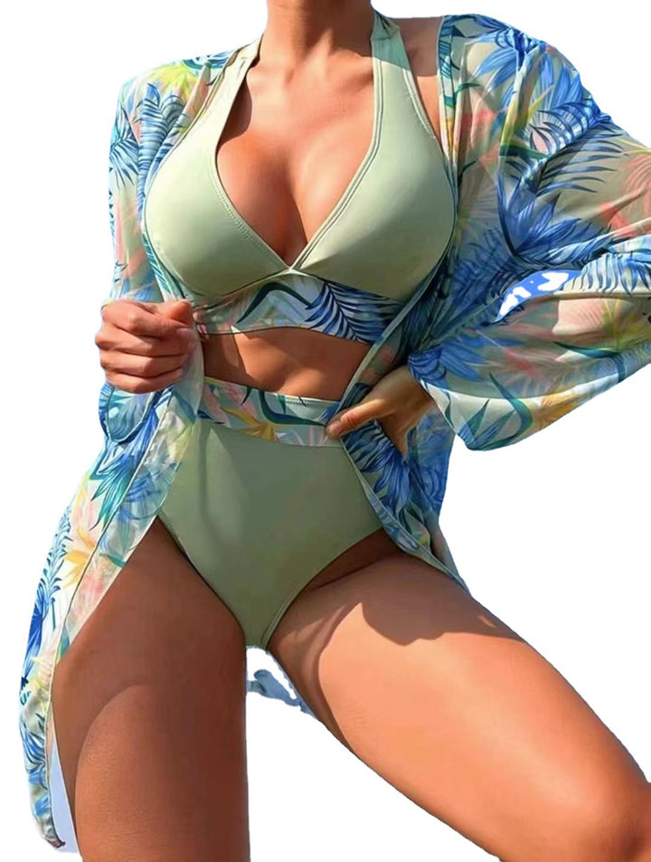 Women’s swimwear set with transitional jacket and trendy cut StylebySassy