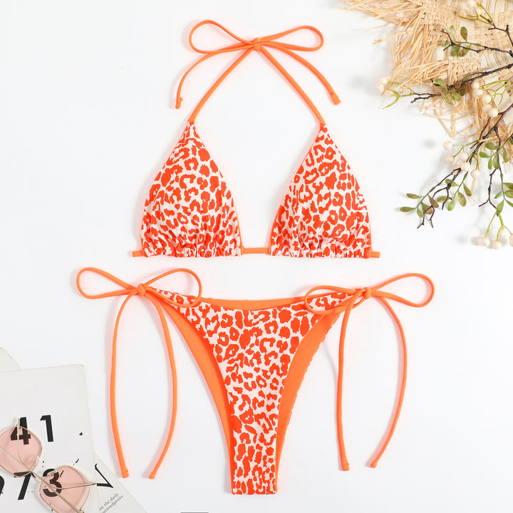 Women Triangle Bikini Set with exciting Leo pattern StylebySassy