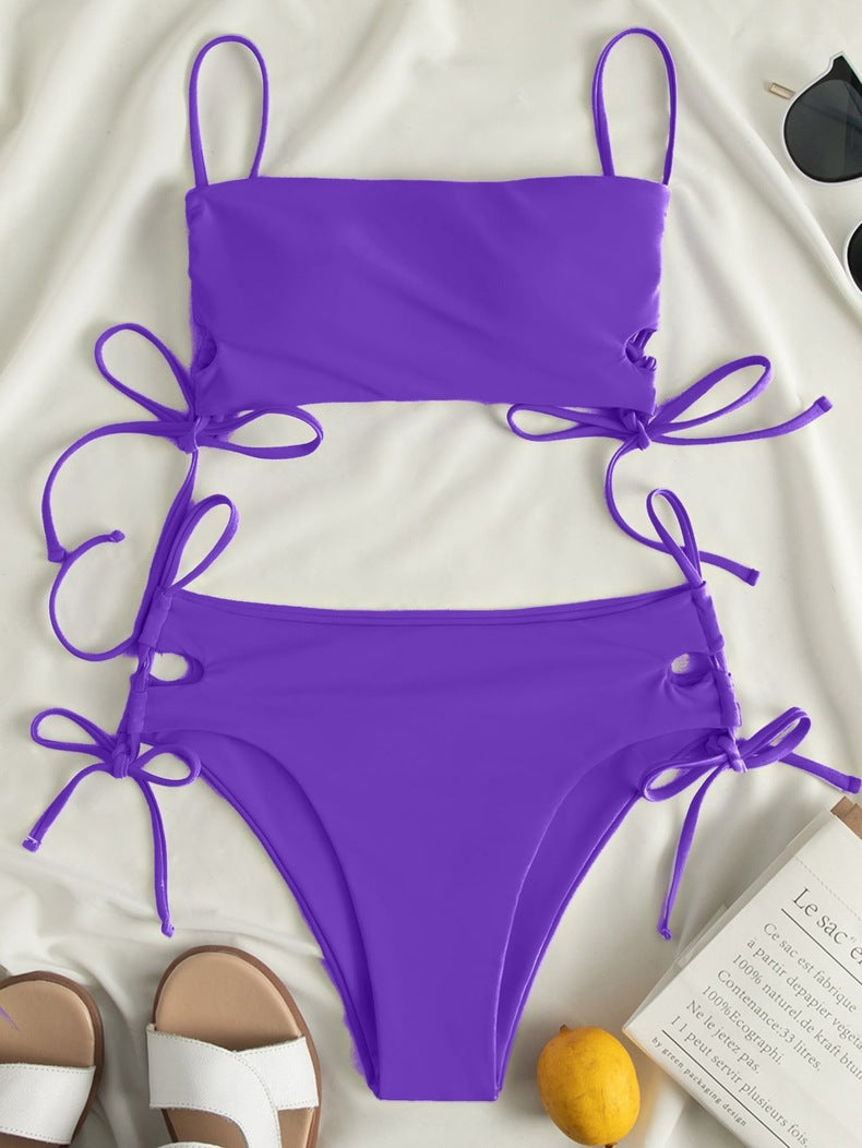 Women Crop-Top Bikini with adjustable straps StylebySassy
