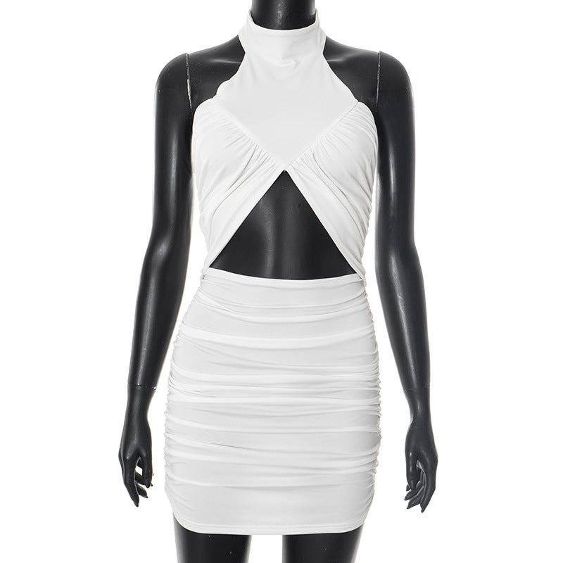 Women's Mini Dress with Sophisticated Wrap Design StylebySassy