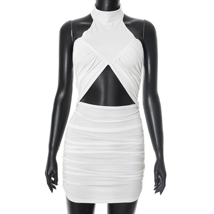 Women's Mini Dress with Sophisticated Wrap Design StylebySassy