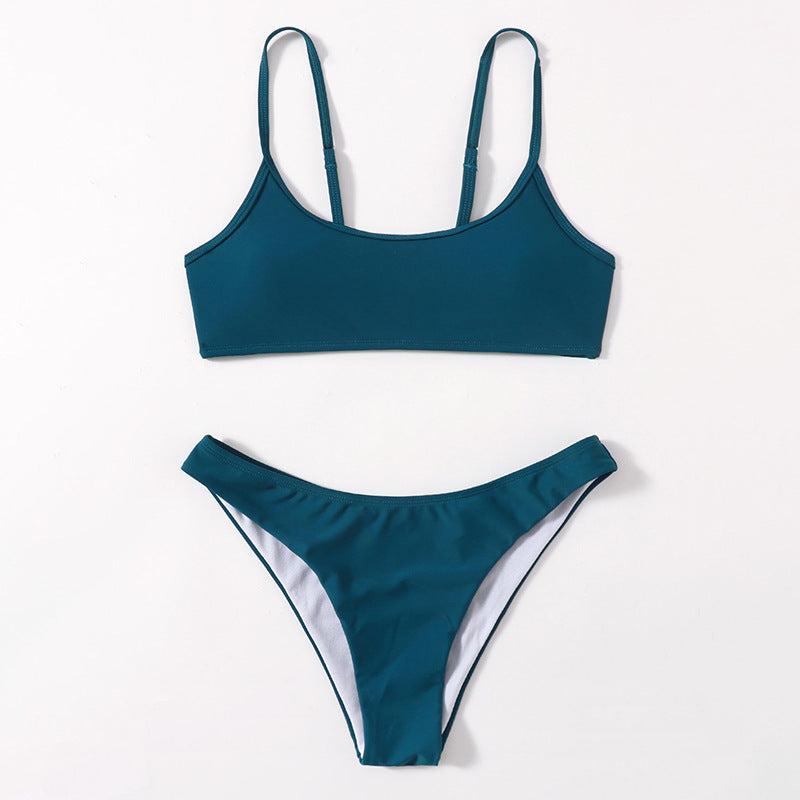 Women's bikini set with minimalist design and adjustable straps StylebySassy