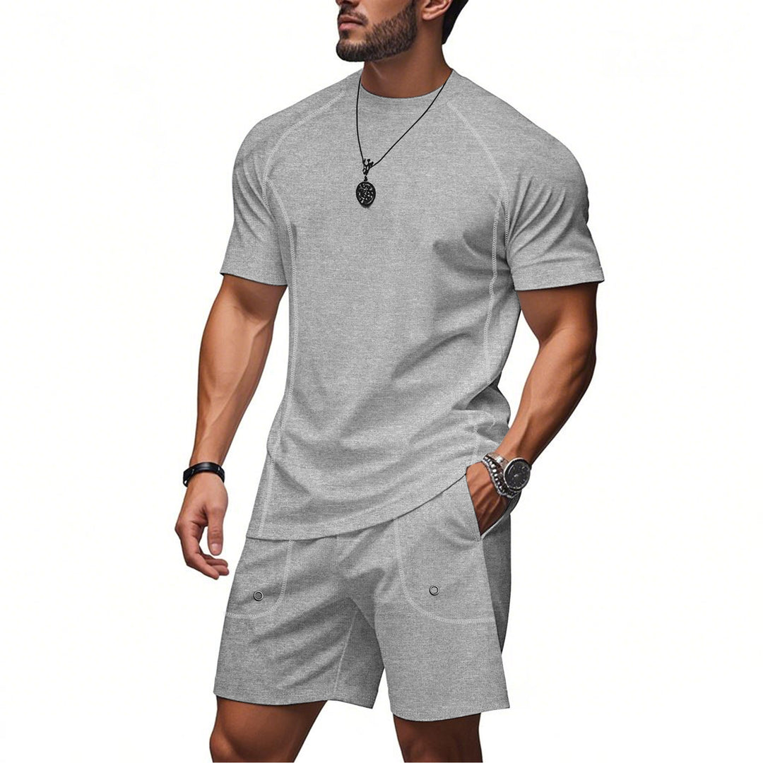Men's sporty two-piece set made of breathable functional jersey with raglan sleeves StylebySassy