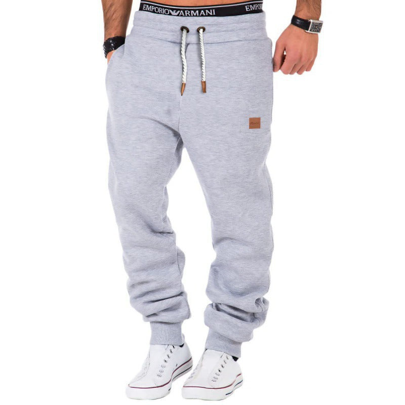 Men's nan Relax pants made of heavy sweat with drawstring and ribbed ankle cuffs StylebySassy