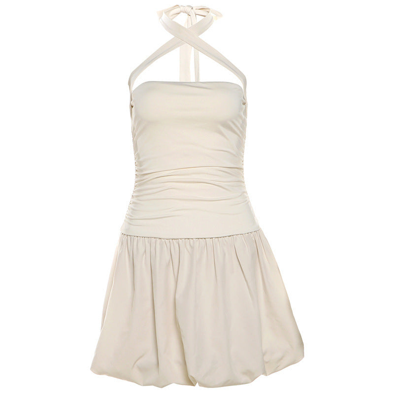 Women airy summer dress with off-shoulder design StylebySassy