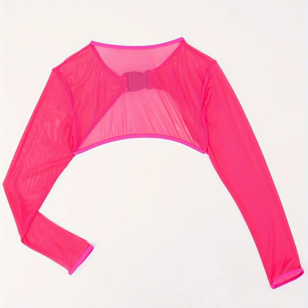Women's Crop Top with stylish mix of mesh and gathering StylebySassy