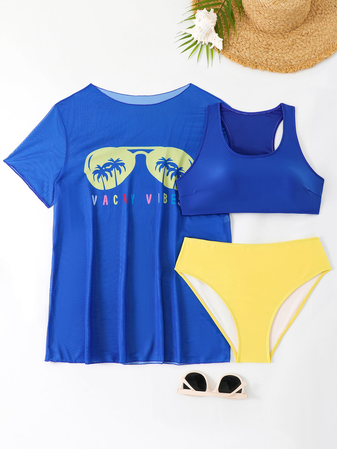 Women's Leisure Bikini Set with Mesh Top StylebySassy